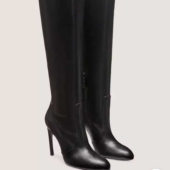Stuart Weizman Below Knee Leather Boot - Picture 1 of 3